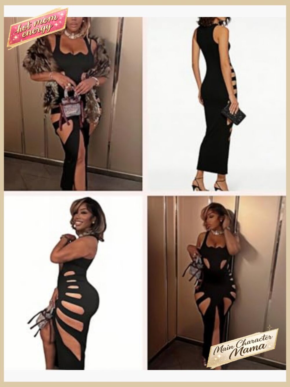 Sleeveless Hollow Out Maxi Dress Backless Bodycon Party Club Long Dress - Picture 6 of 7